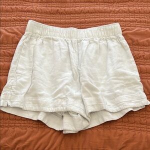 Abercrombie & Fitch High Waist White Shorts